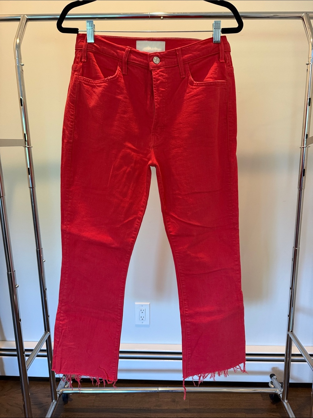 Women’s Red Straight-Leg Jeans